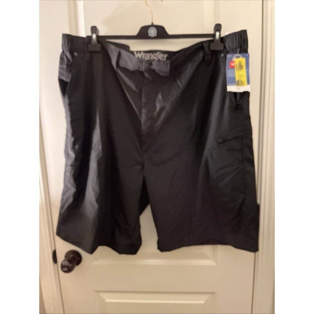 Wrangler Mens Shorts Size 46 Outdoor Series Black UPF 30